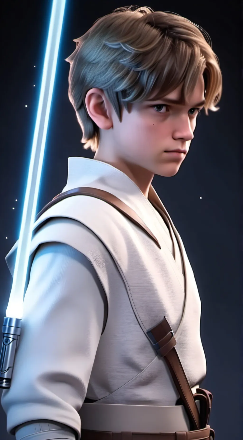 ai character: luke skywalker  background