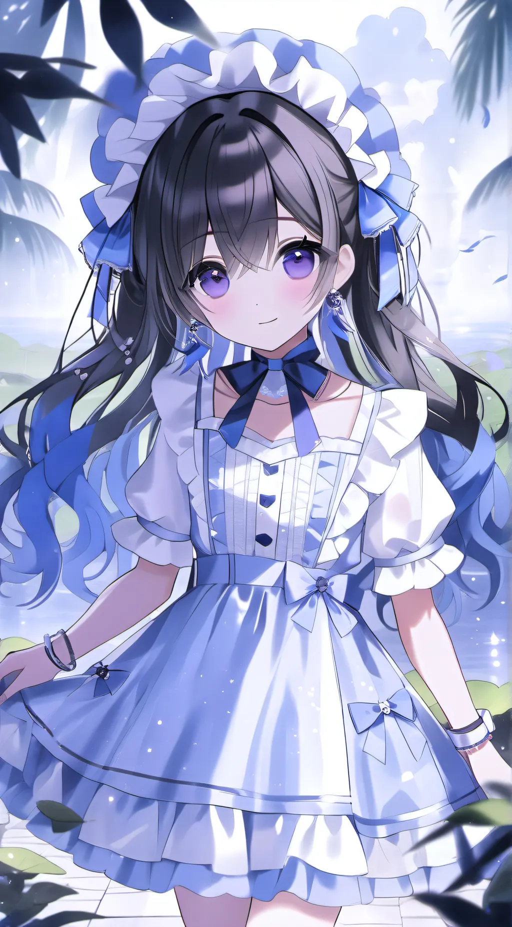ai character: lavender  background