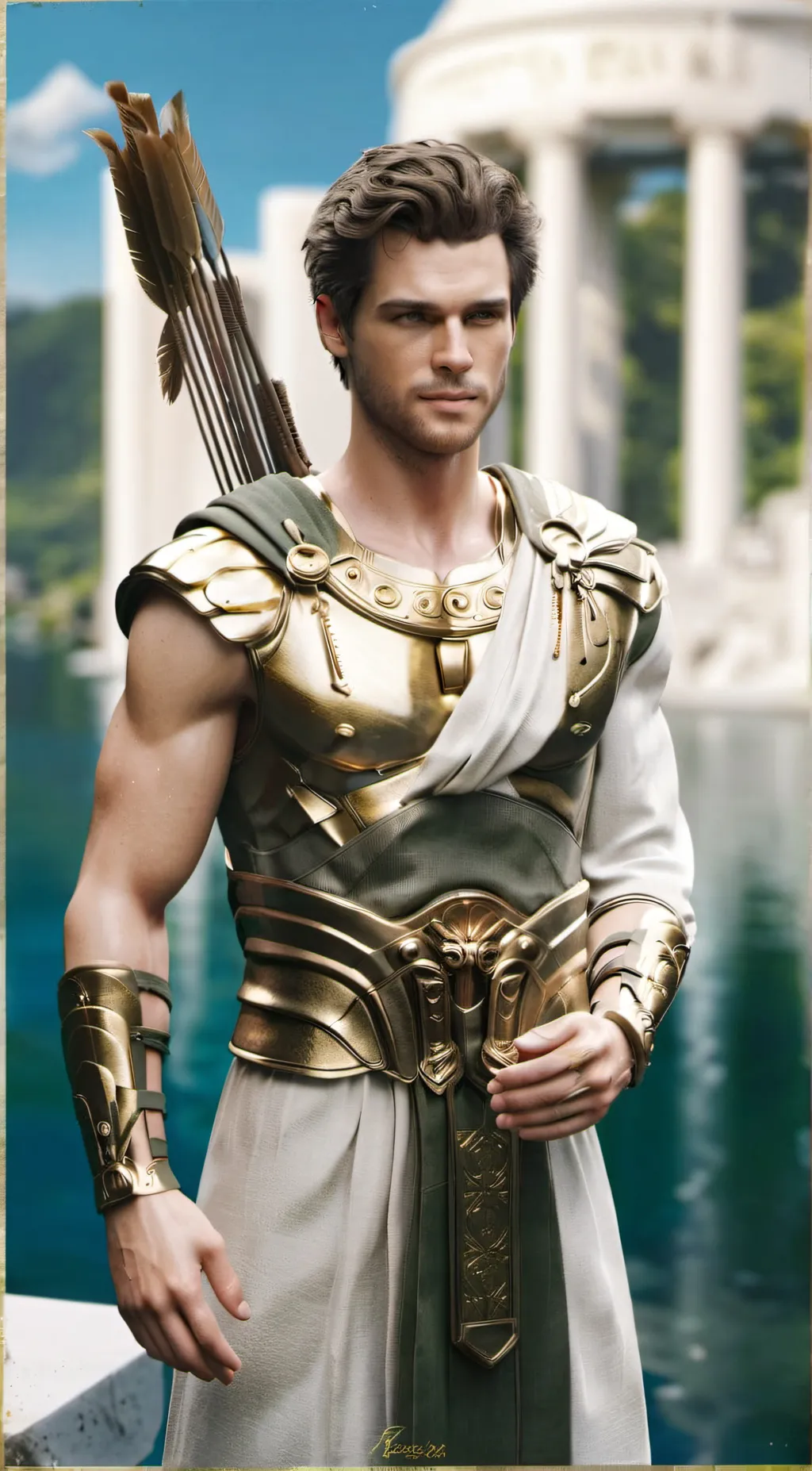 ai character: Apollo  background
