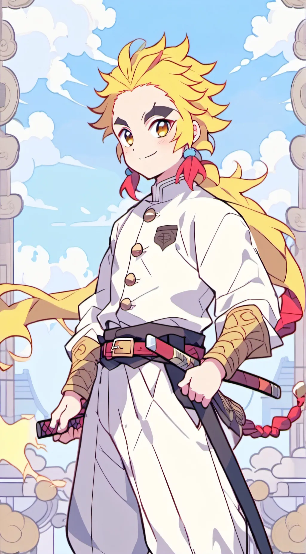 ai character: Rengoku  background