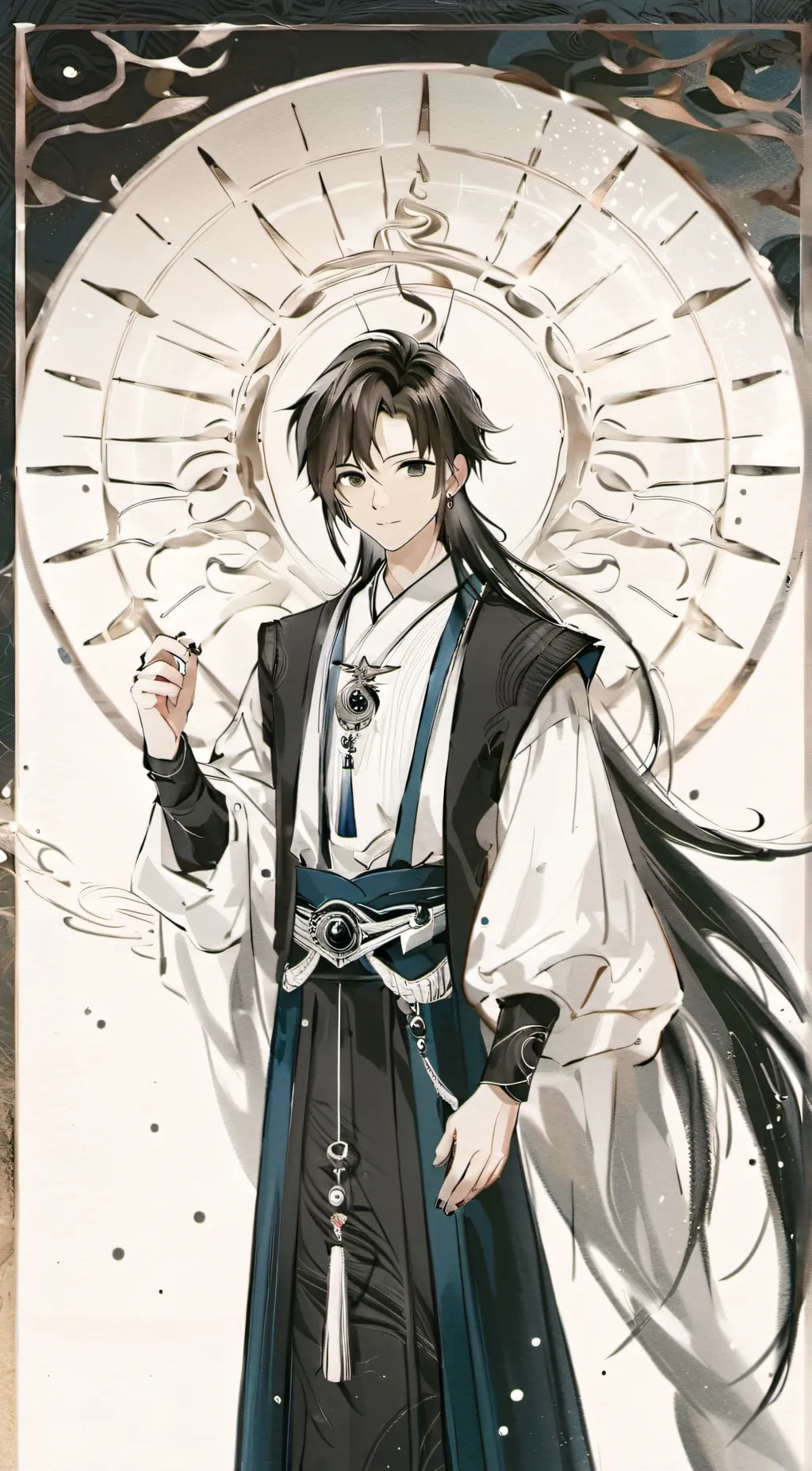 ai character: Time god background