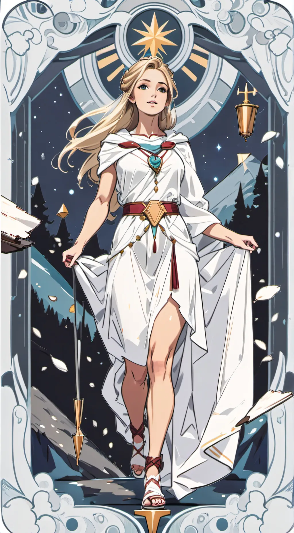 ai character: Aphrodite  background