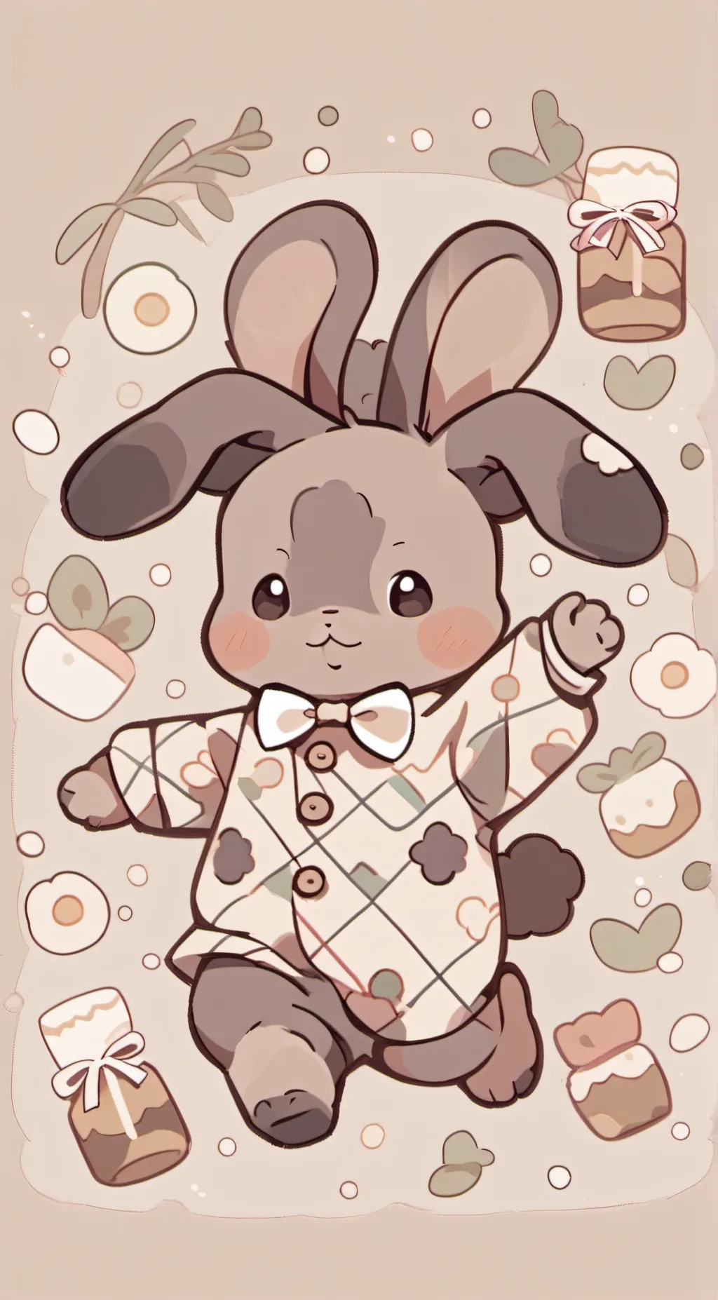 ai character: bunny background