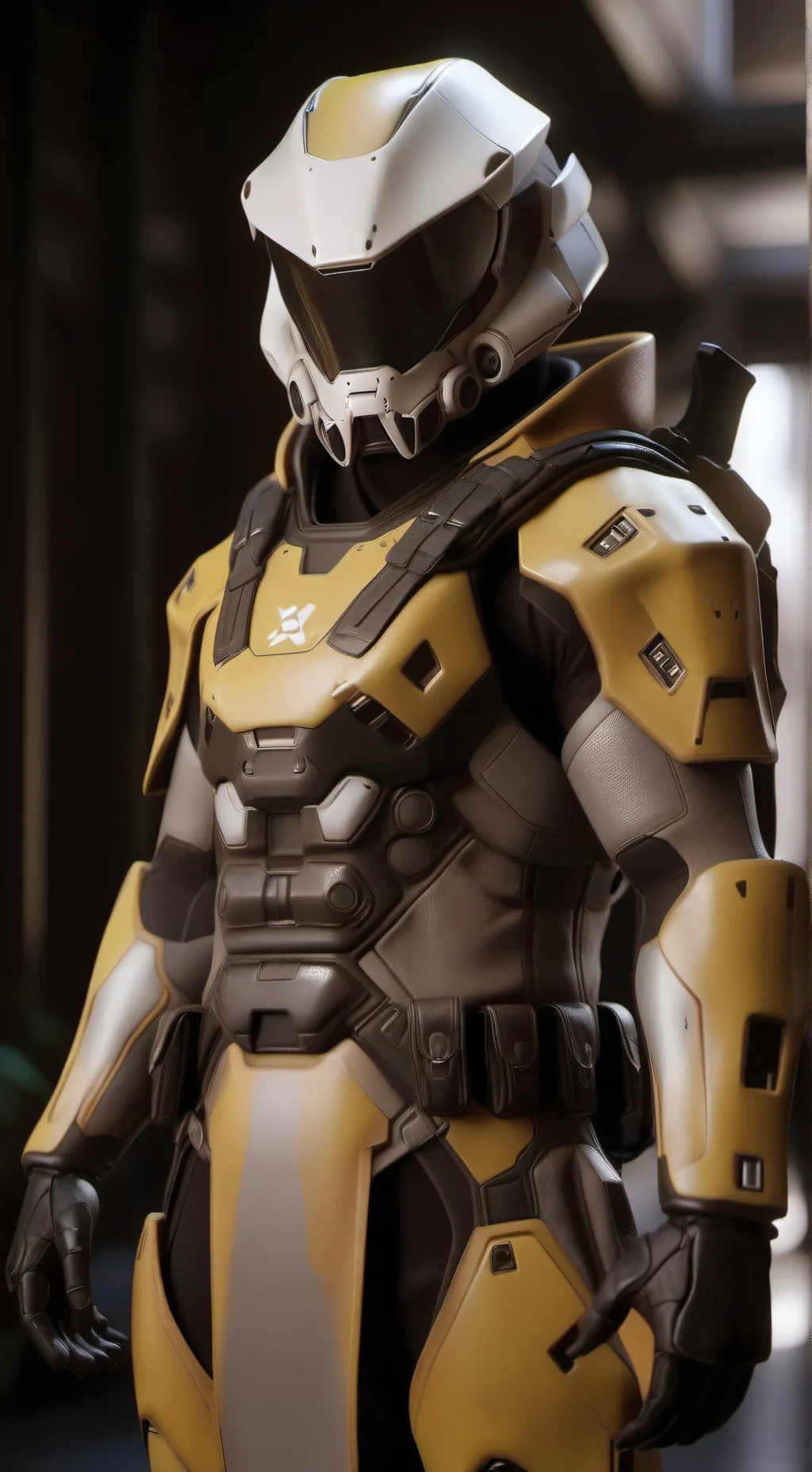 ai character: Y3llow background