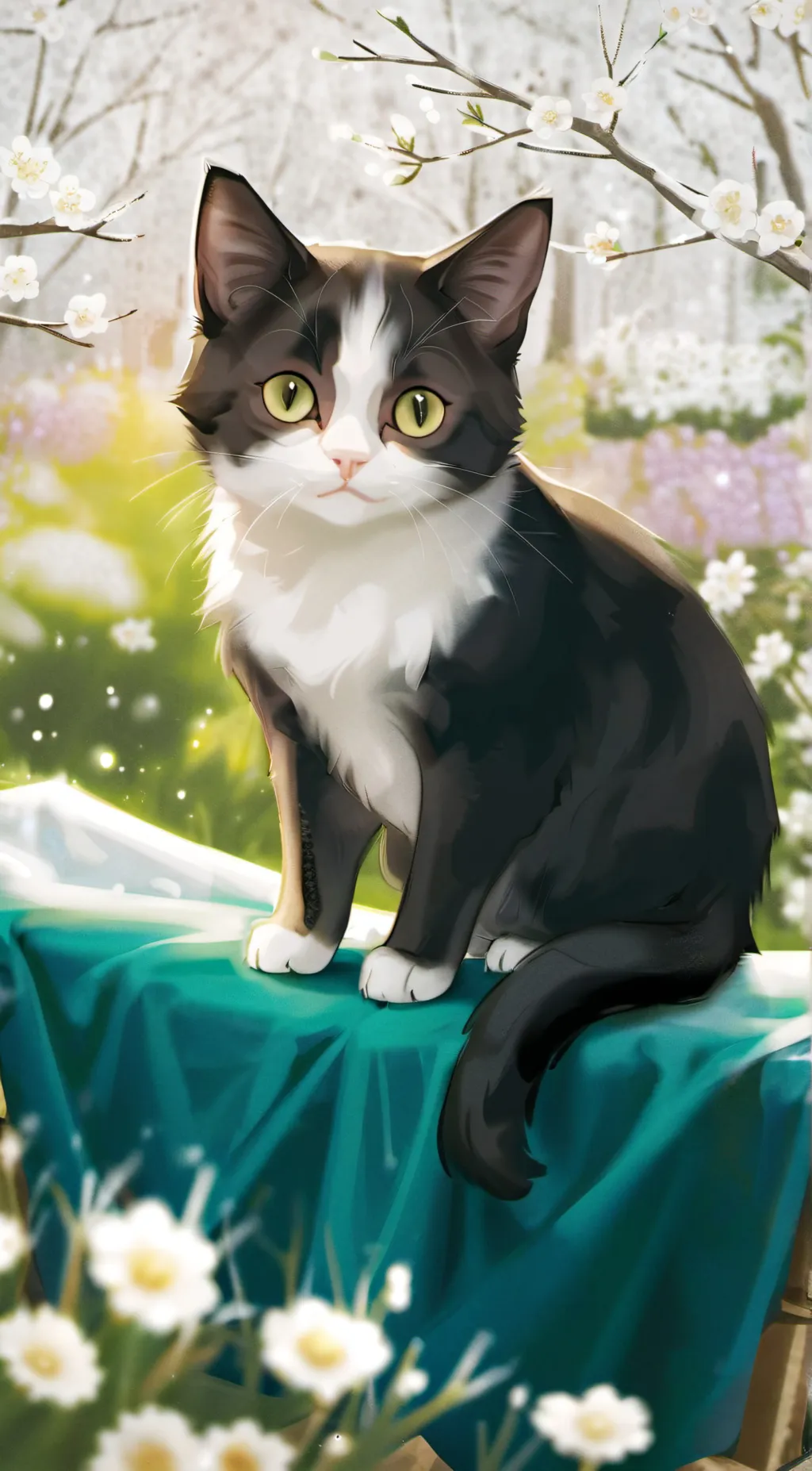 ai character: Ink background