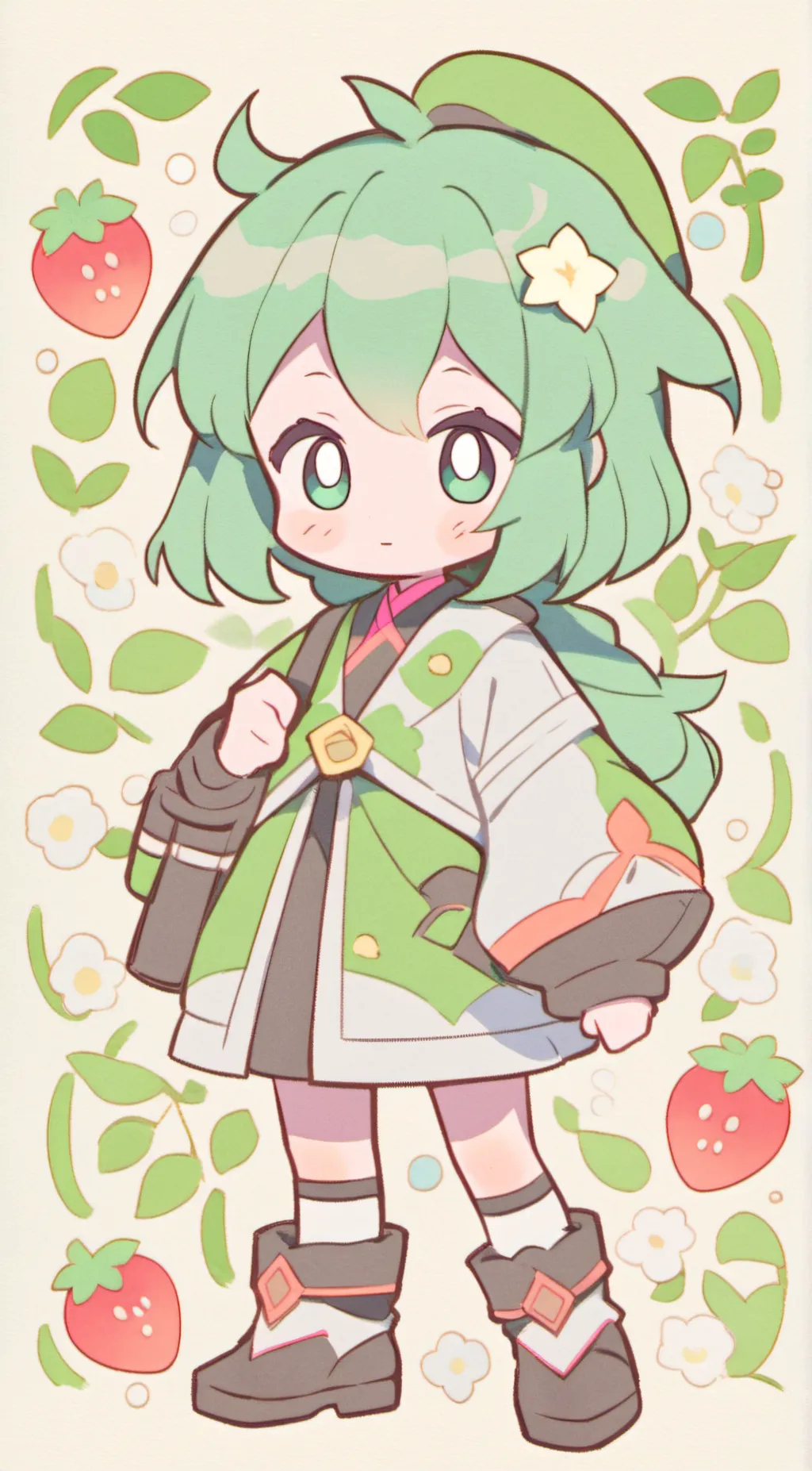 ai character: Grass spirit background