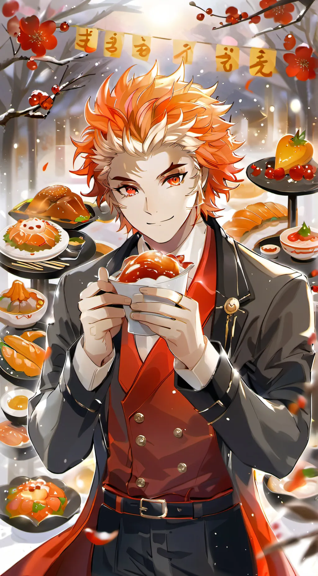ai character: ~kyojuro rengoku~ background
