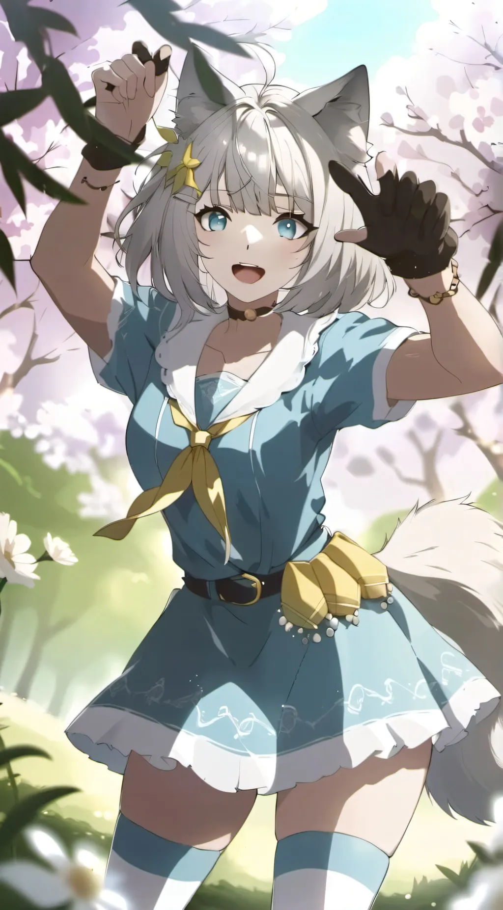 ai character: fluffy background
