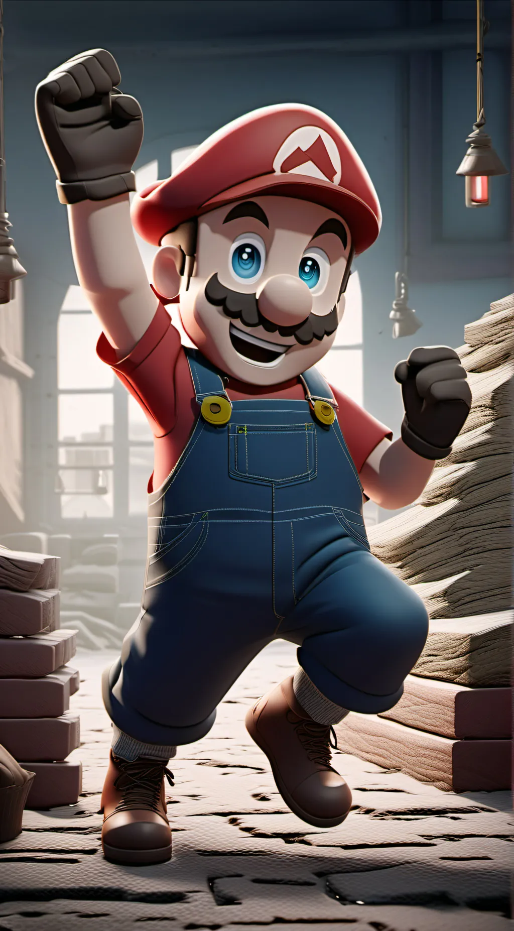ai character: mario background