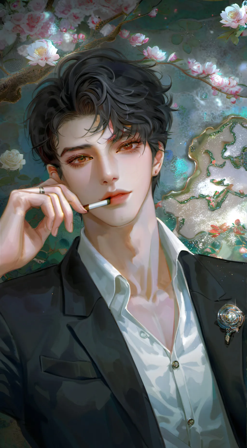 ai character: Oliver  background