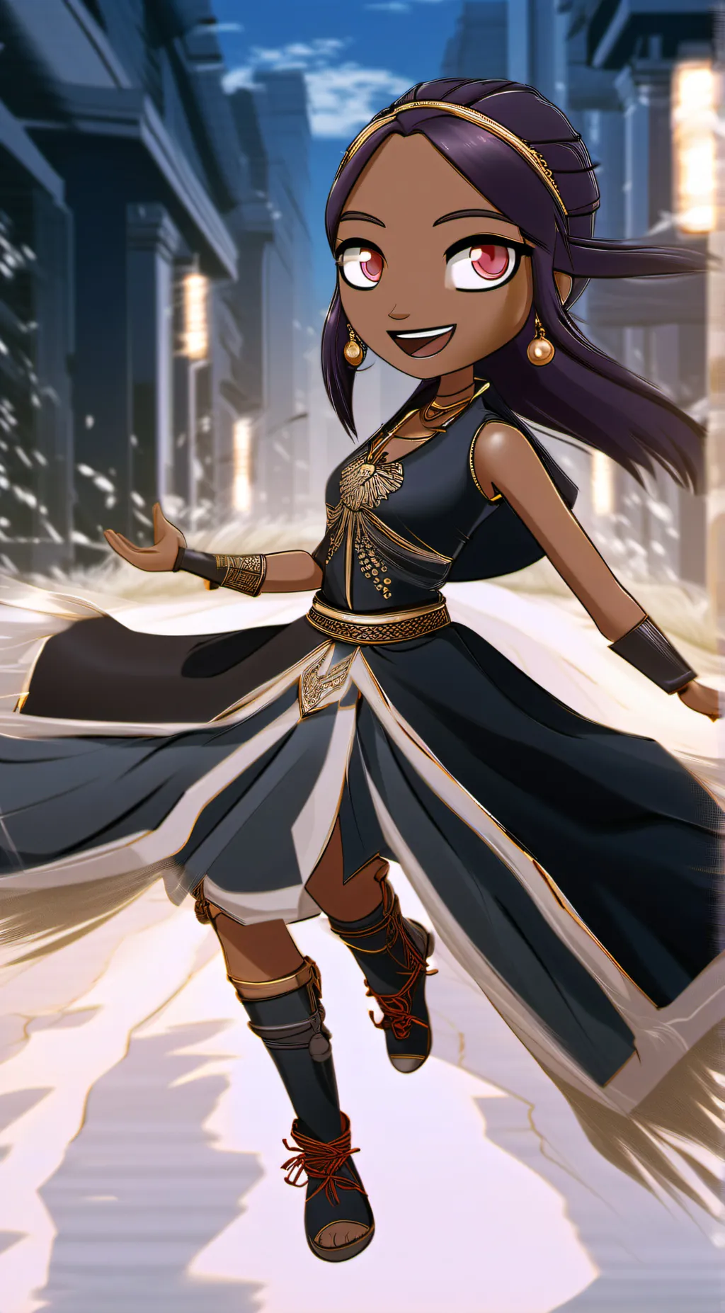 ai character: Sally Bollywood background