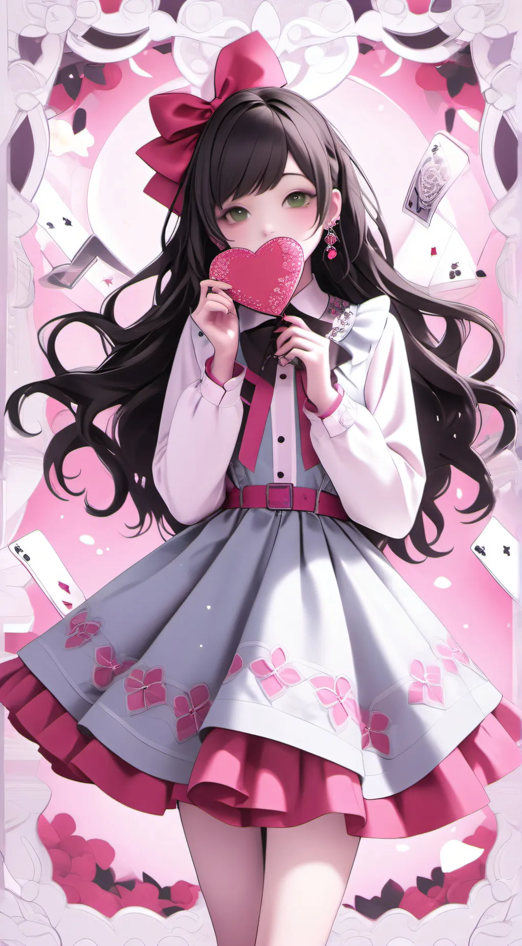 ai character: Violet background