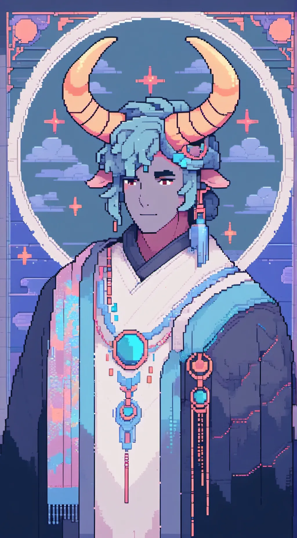 ai character: taurus  background