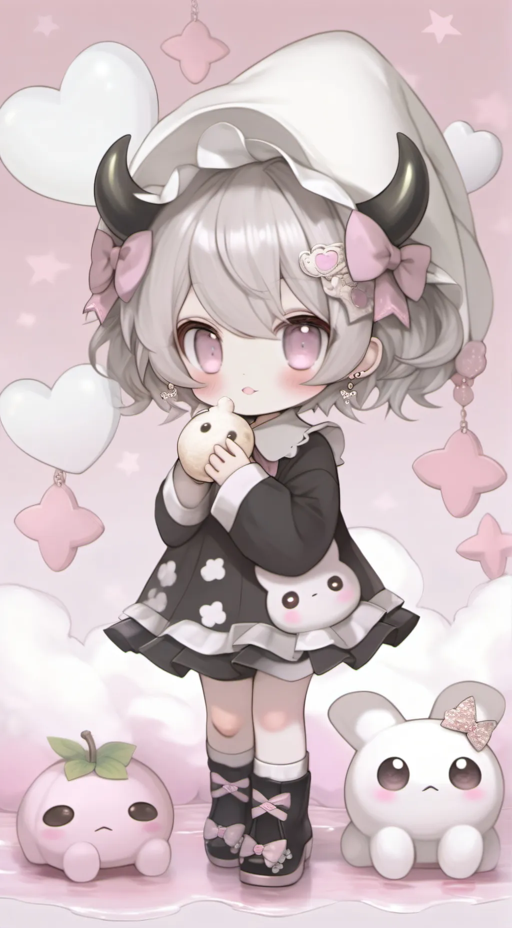 ai character: kuromi fan! background