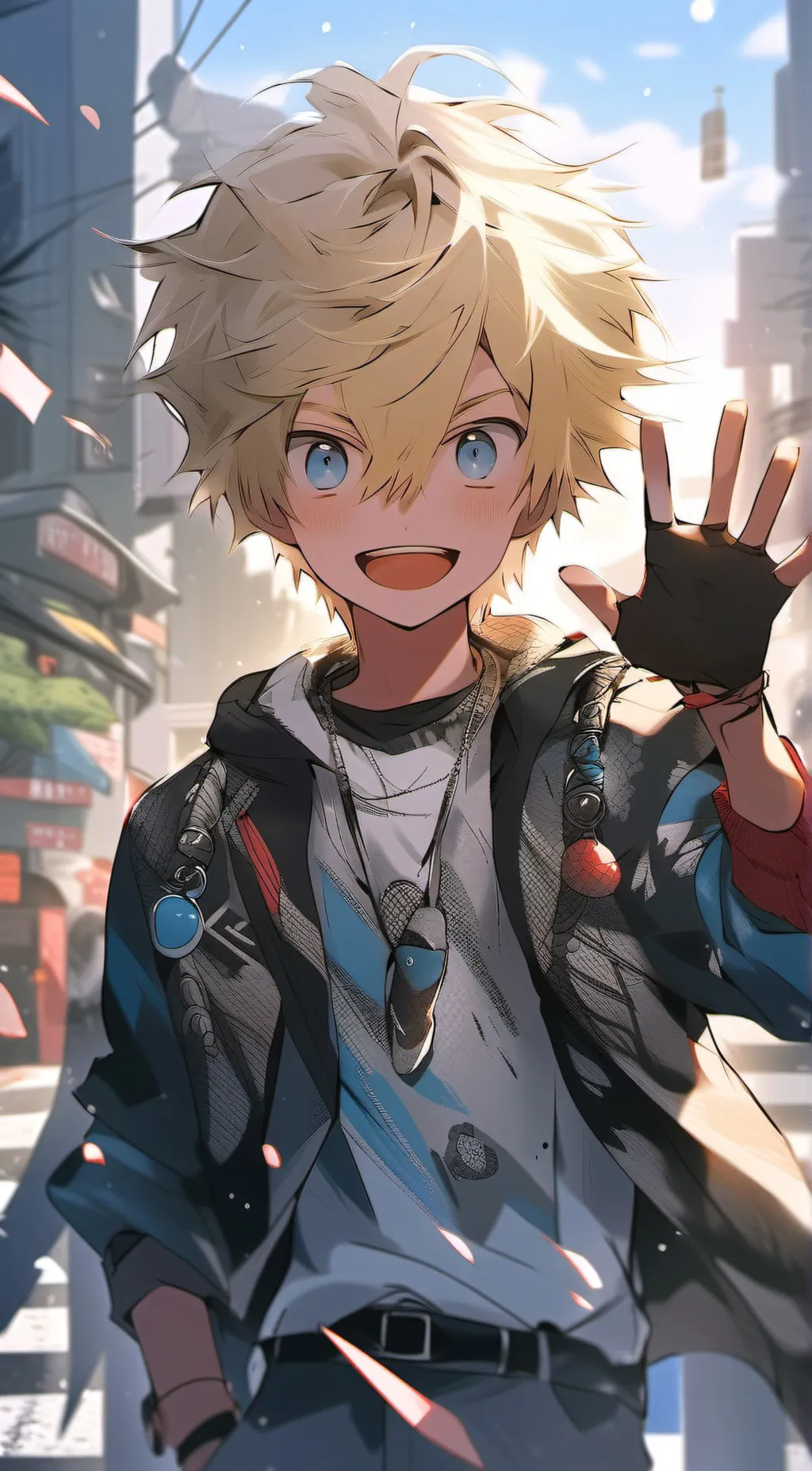 ai character: highfive human background