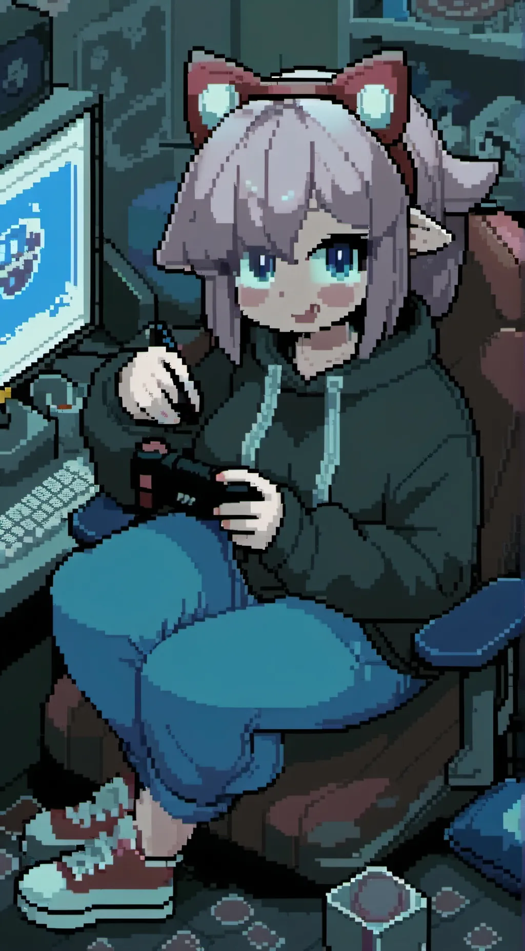 ai character: Amy Rose (Gamer) background