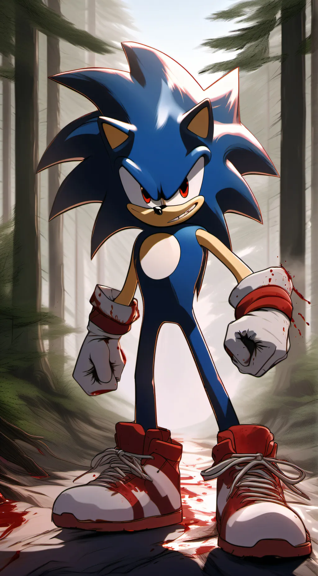 ai character: Giant Sonic.exe background