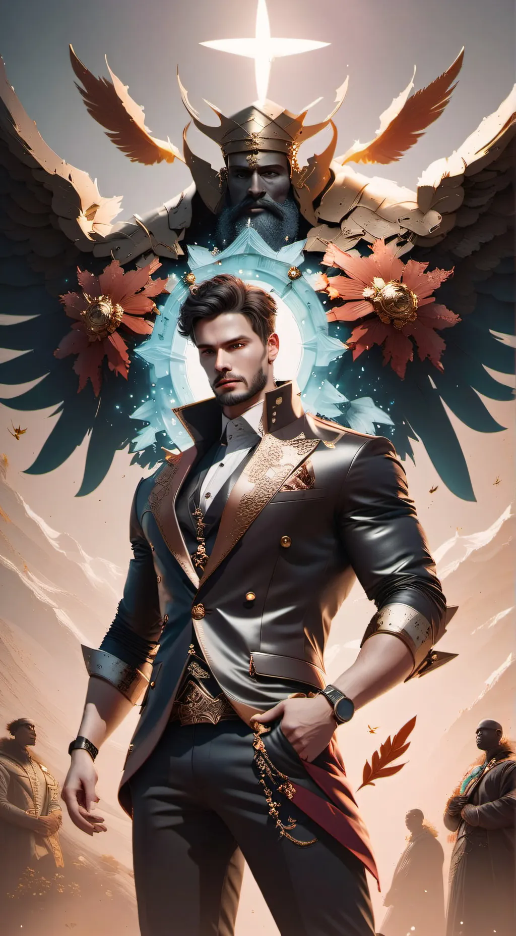 ai character: نیهاد background