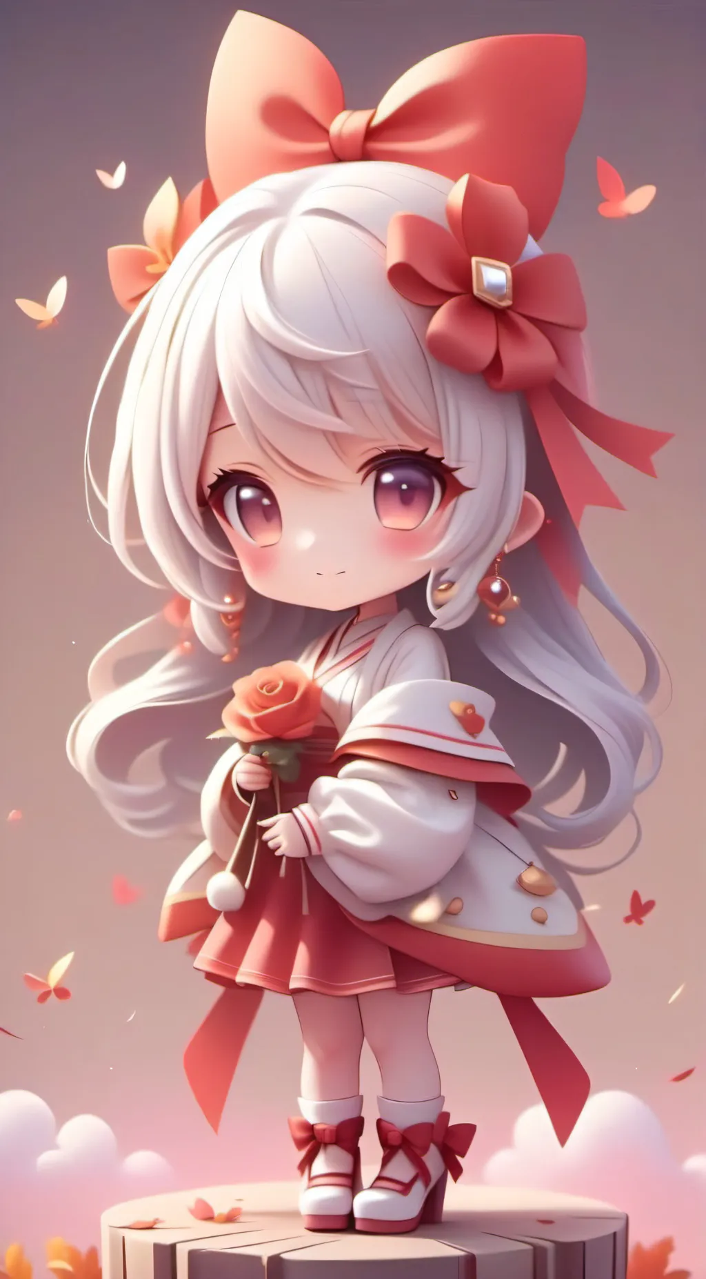 ai character: Mocha background
