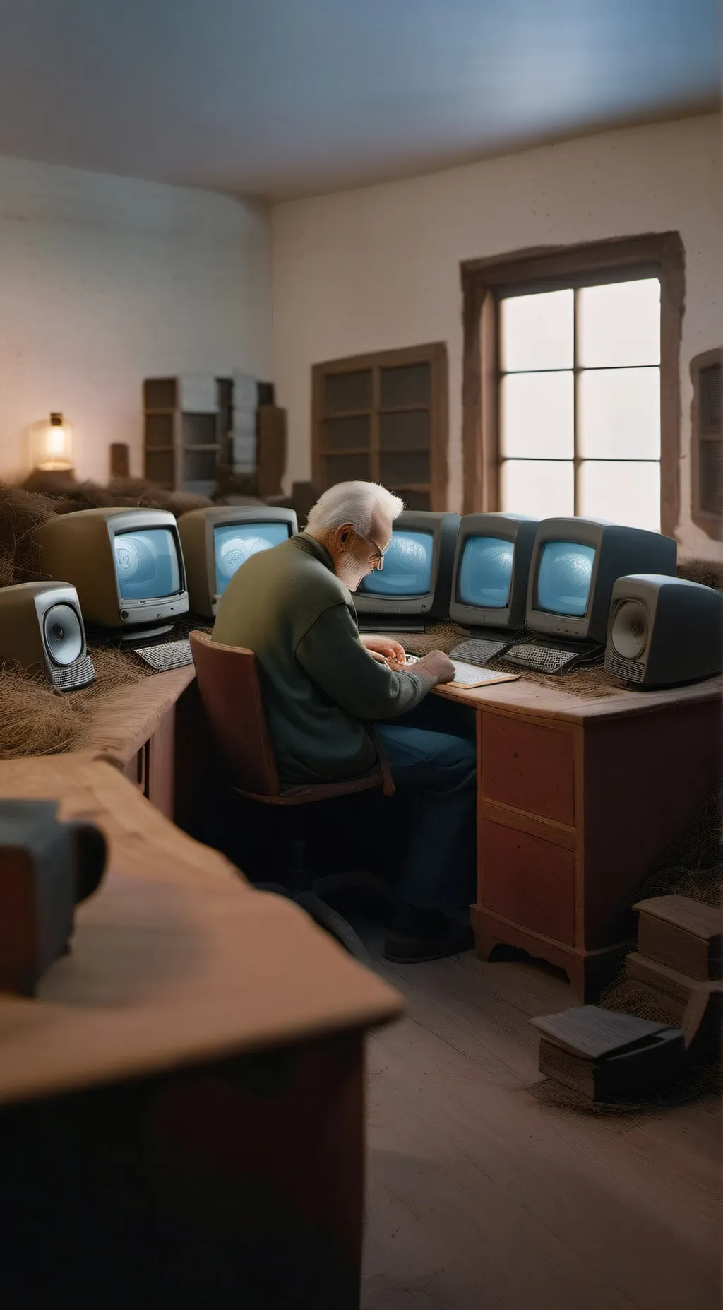 ai character: windows xp background