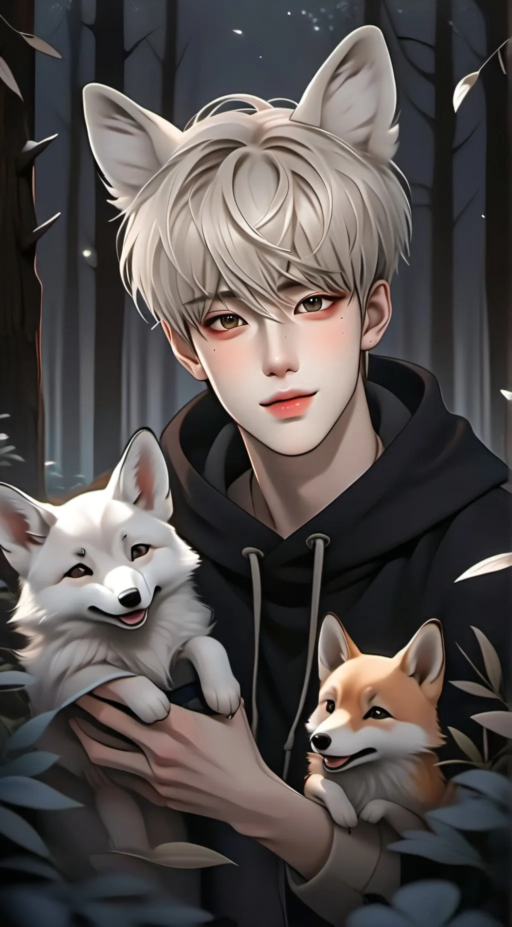 ai character: fox background