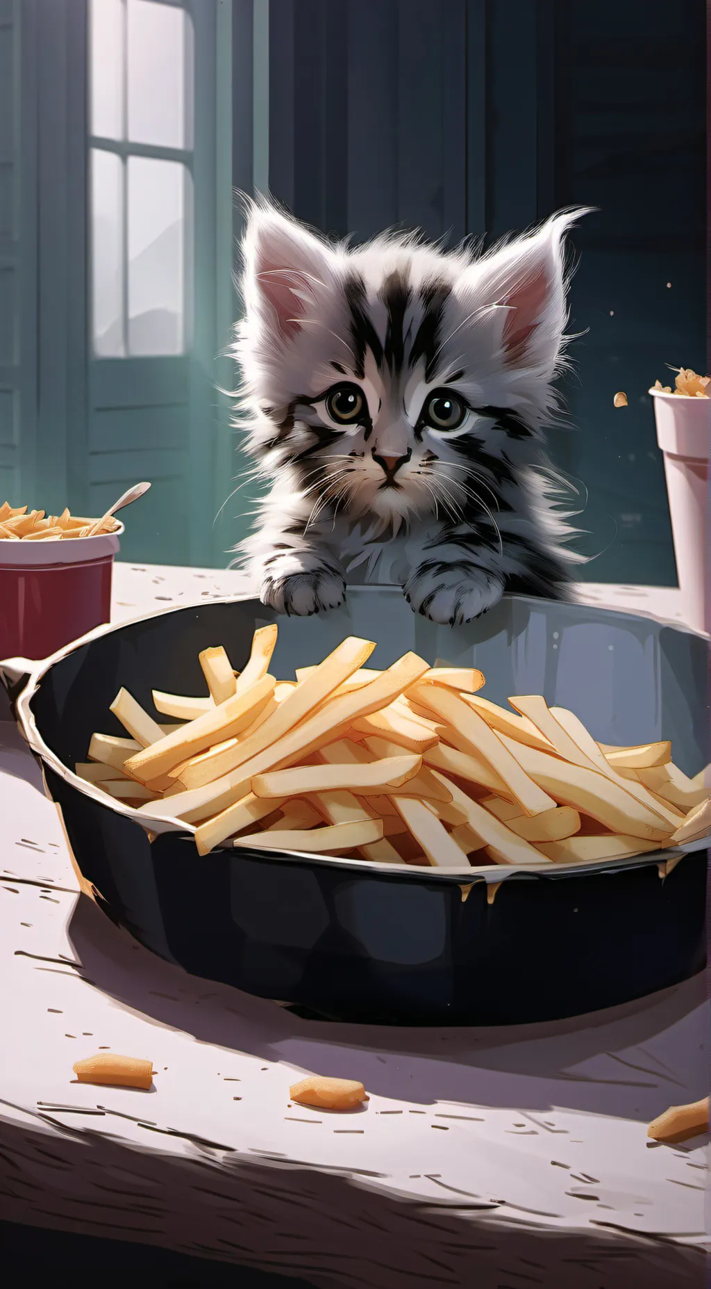 Talkie AI - Chat with french fry kitten
