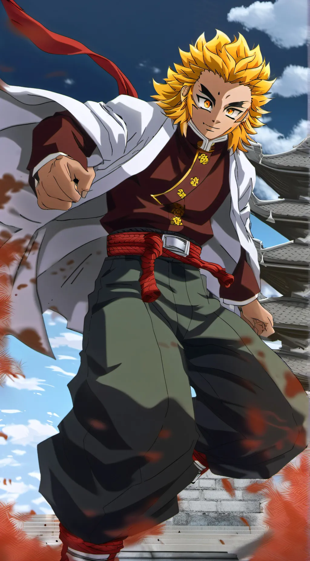 ai character: Rengoku  background