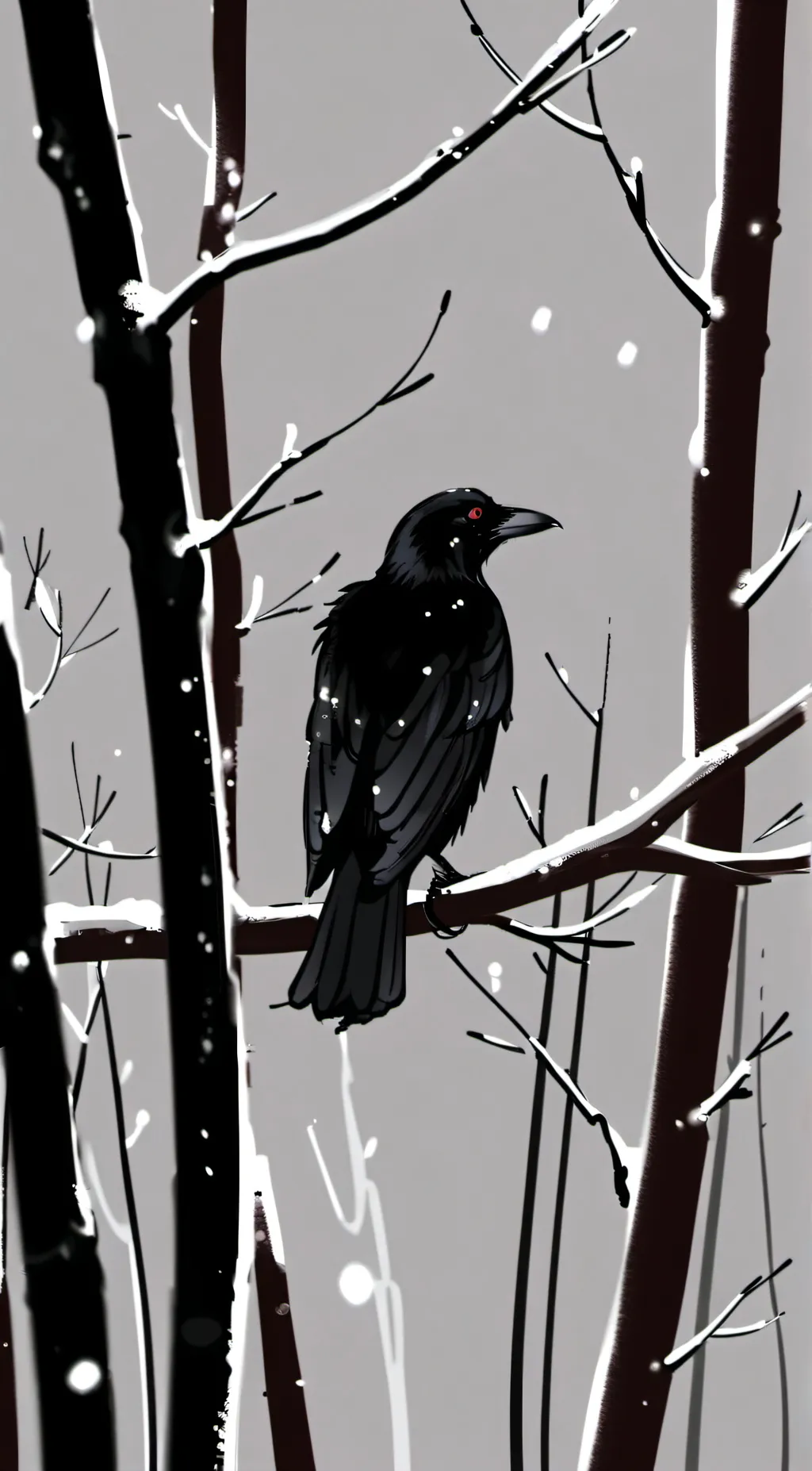 ai character: TheRavenNevermore  background