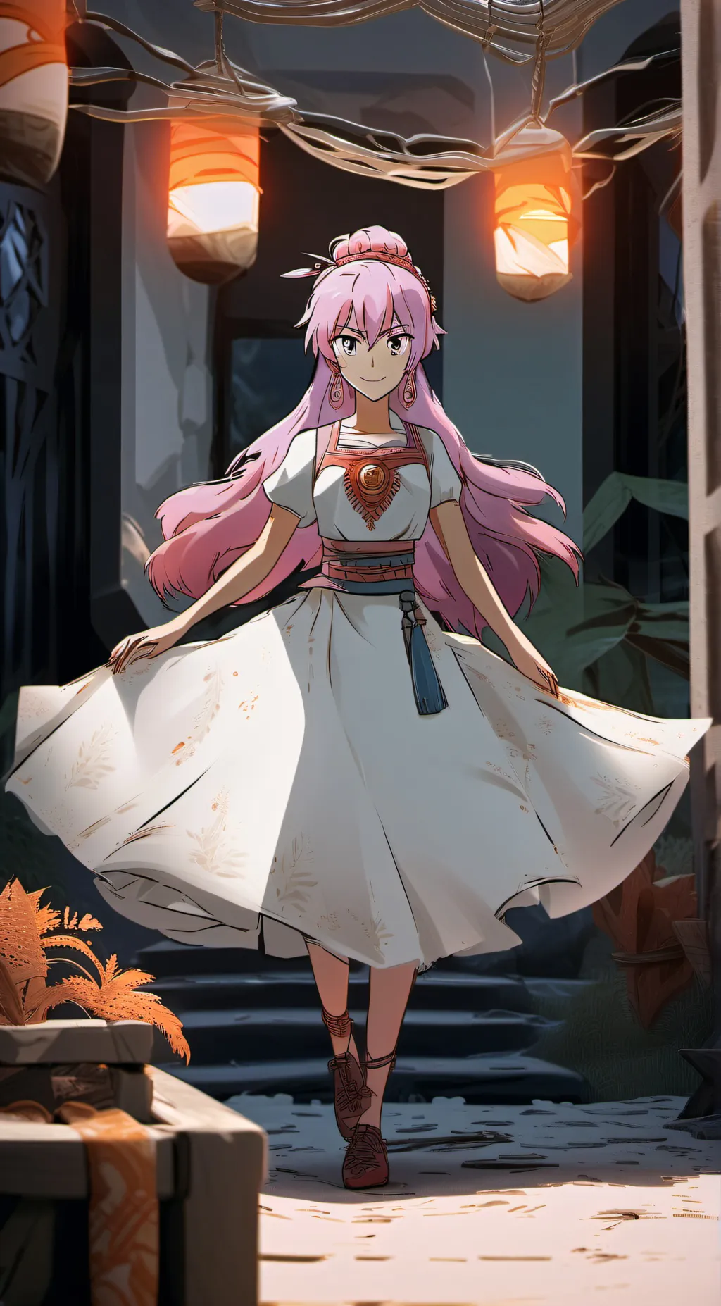 ai character: Akari  background