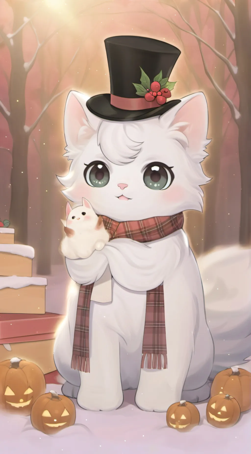 ai character: Khoa the snow kit background