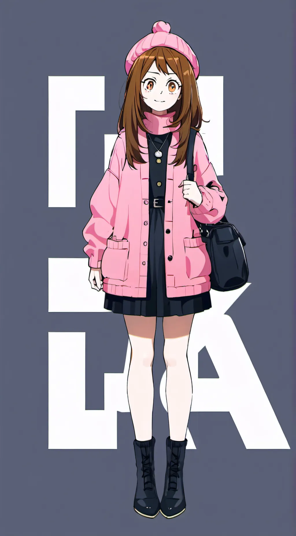 ai character: Ochaco uraraka background