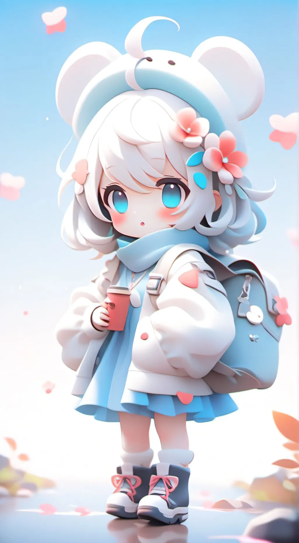 ai character: Cinnamoroll background