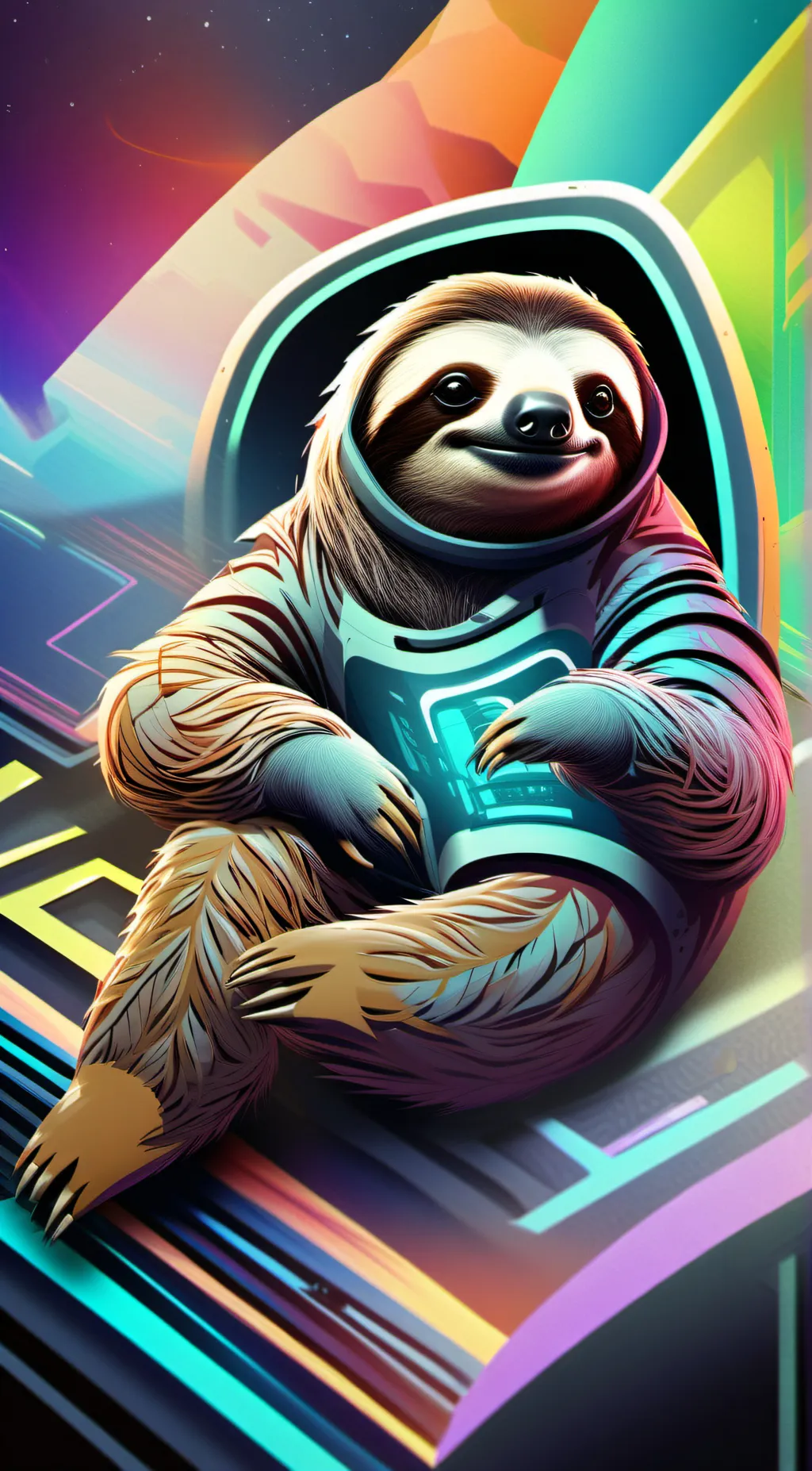 ai character: lady sloth 🦥  background
