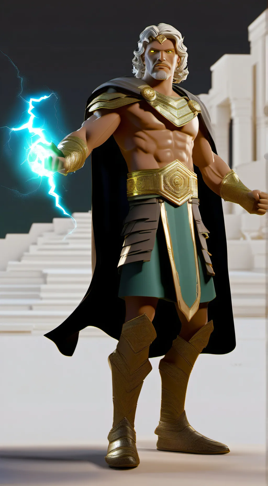 ai character: Zeus background