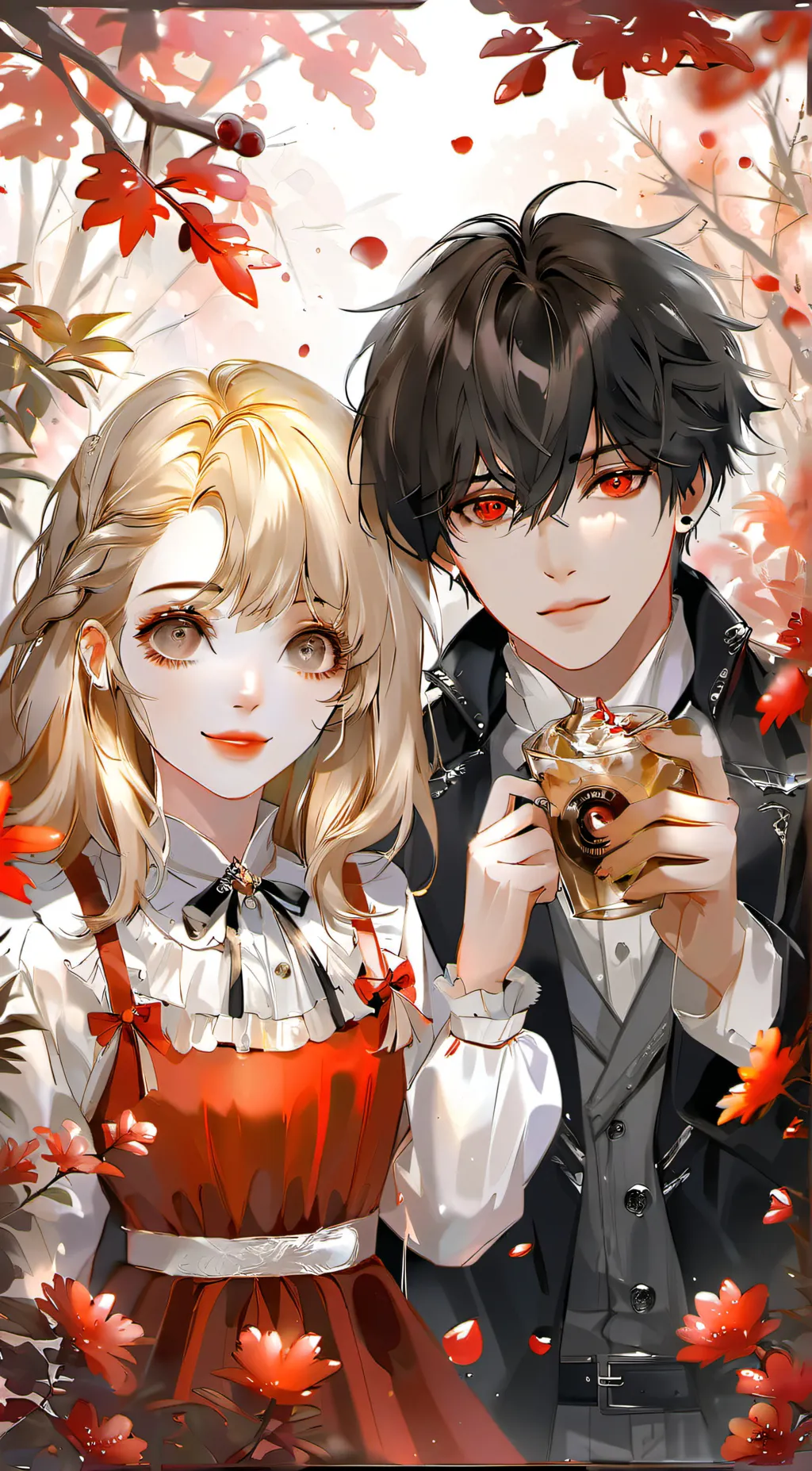 ai character: Kelly and Aaron  background