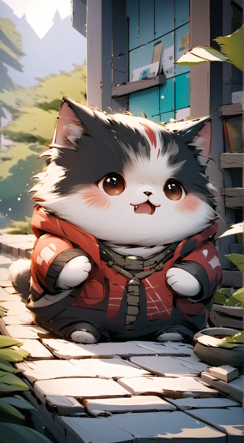 ai character: kitten background