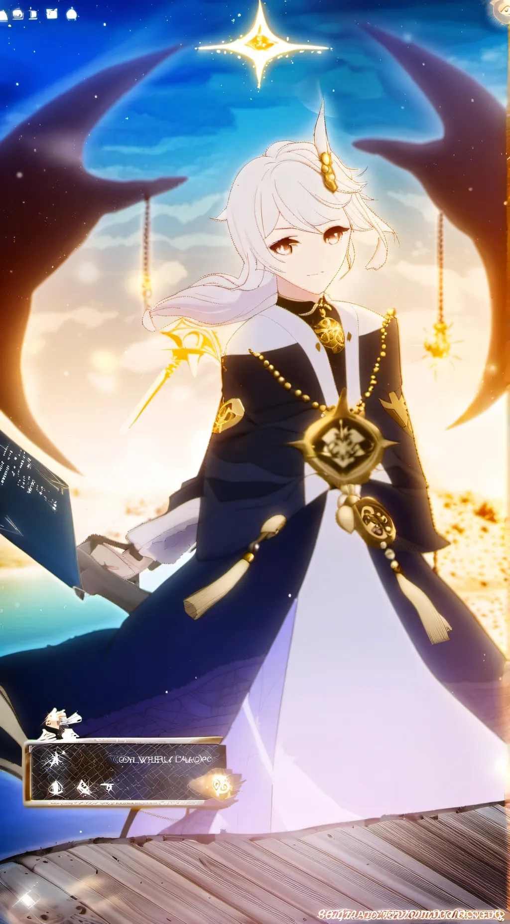 ai character: Unknown god  background