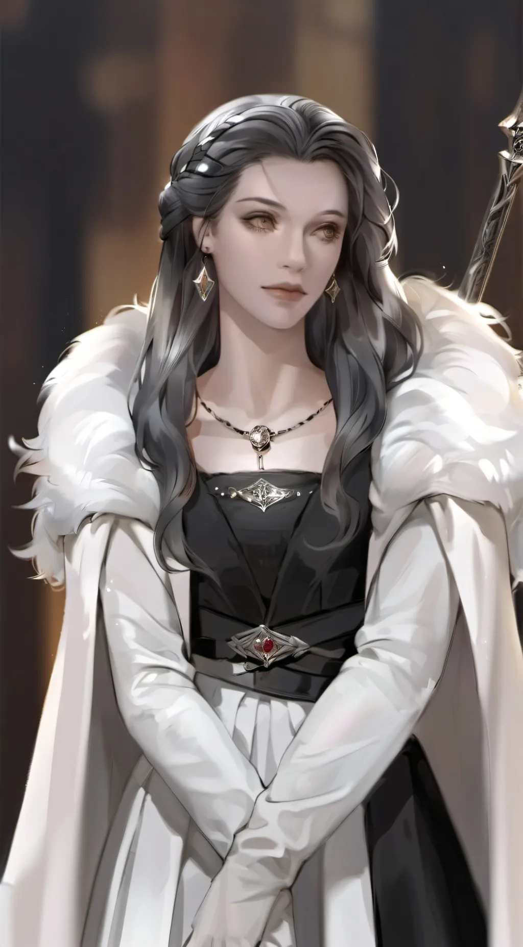 ai character: Eve Xion Arcadia background