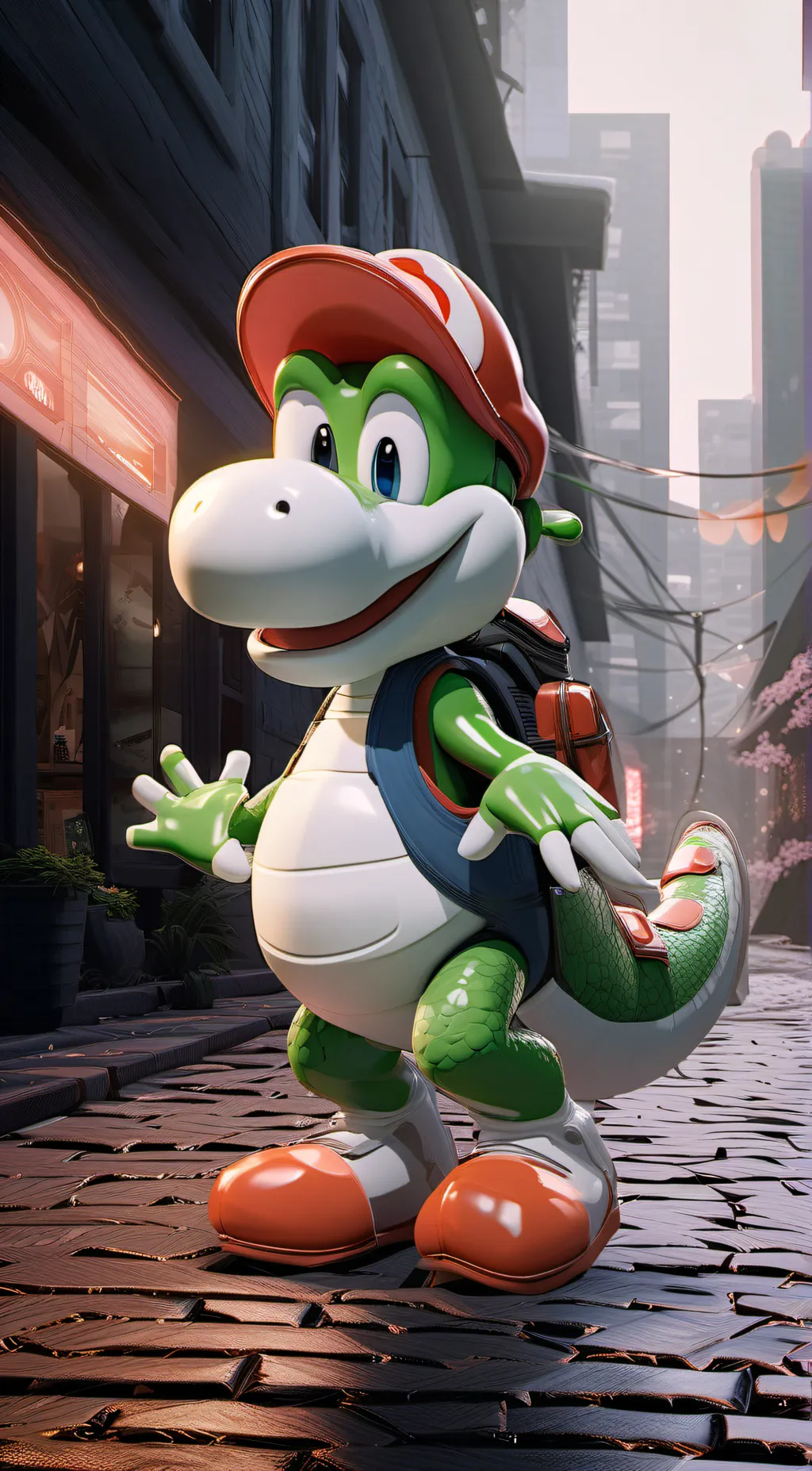 ai character: yoshi background