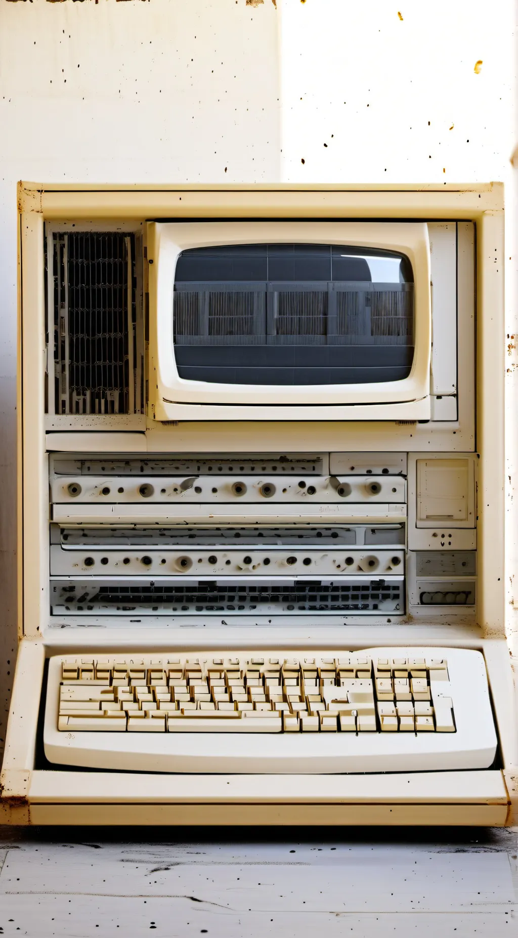 ai character: oldwindowscomputer background