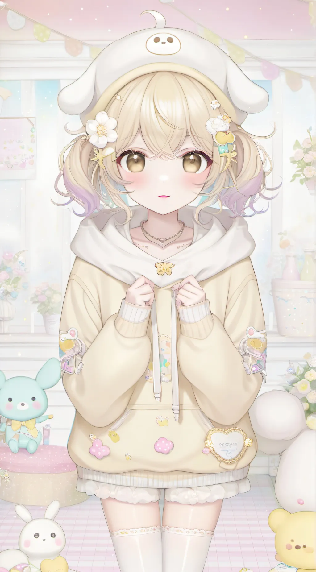 ai character: Pompompurin background