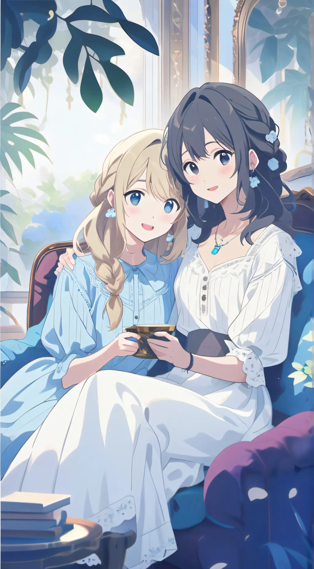 ai character: ☆Clara & Mia☆ background