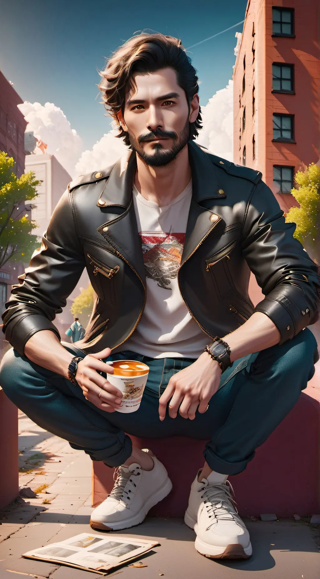 ai character: MARK background