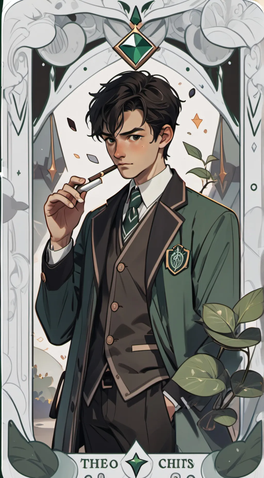 ai character: Mattheo riddle background