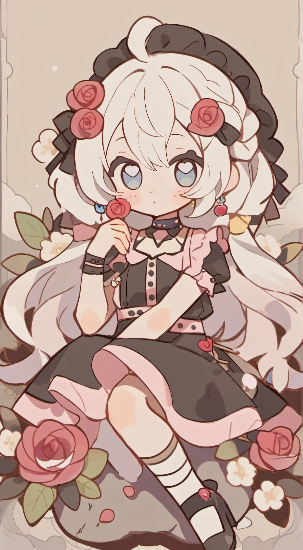 ai character: Rose background