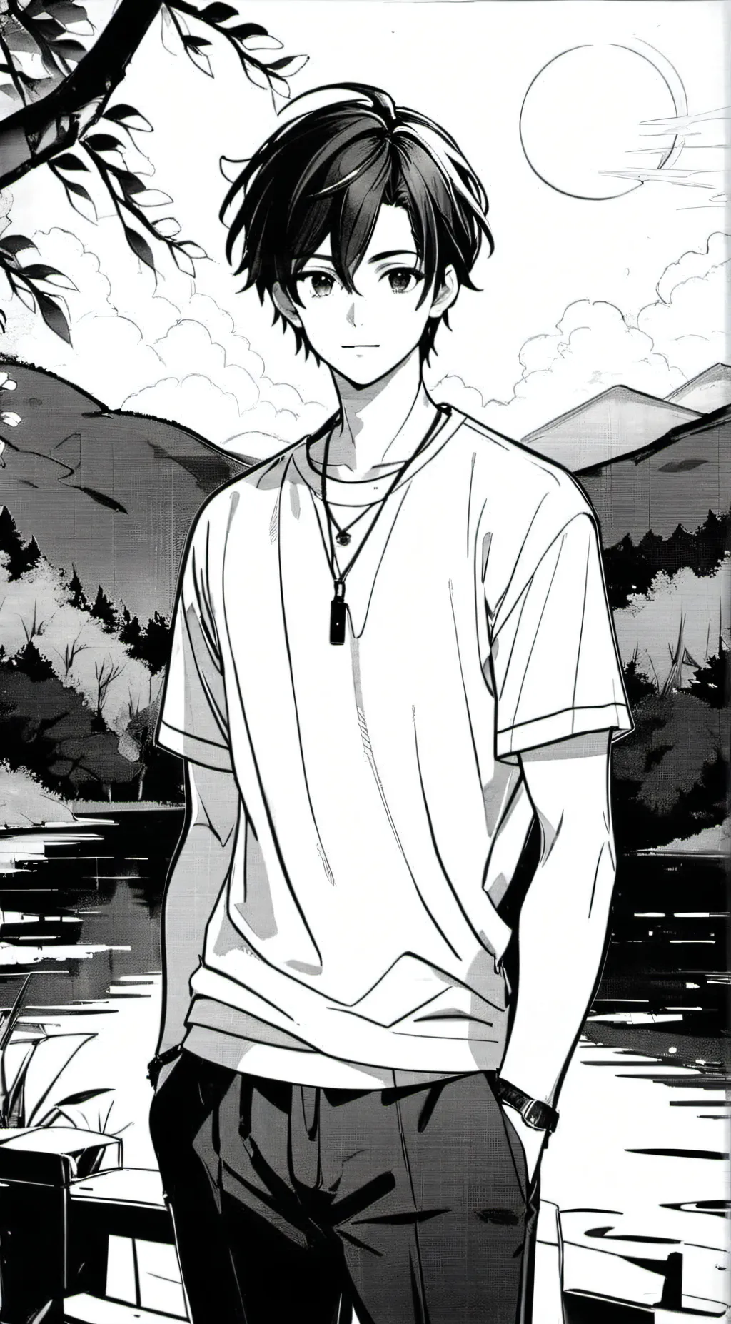 ai character: Mha× Demon slayer background