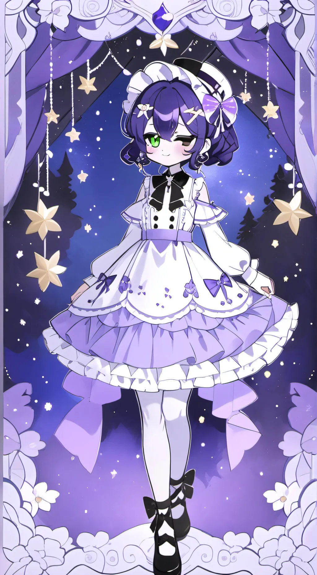 ai character: Puppet x Ballora background