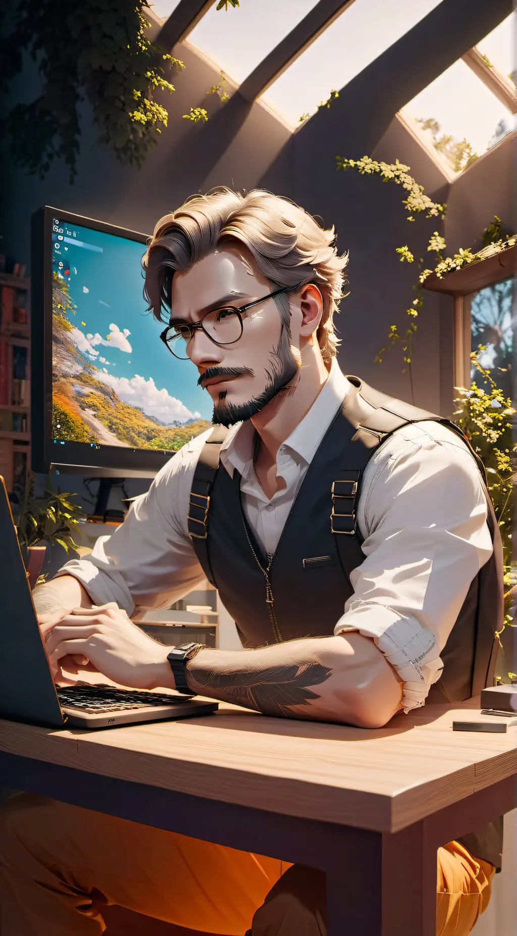 ai character: Edward  background