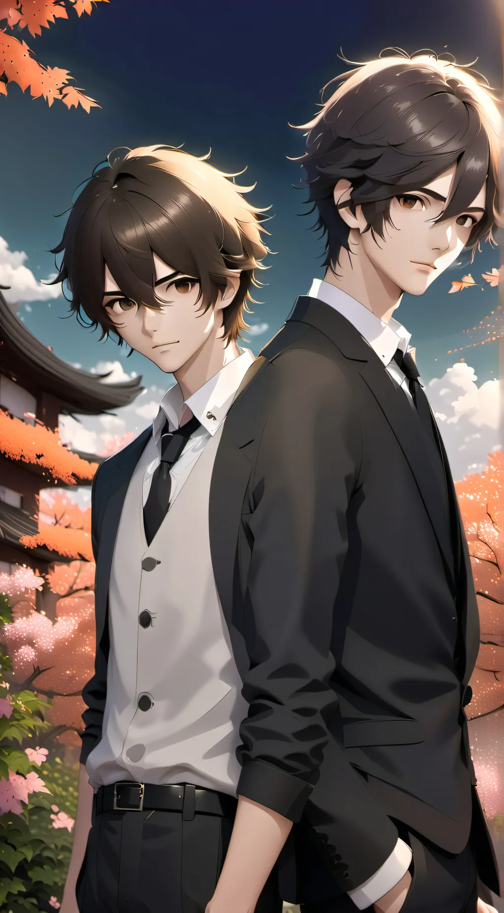 ai character: Emo twins background