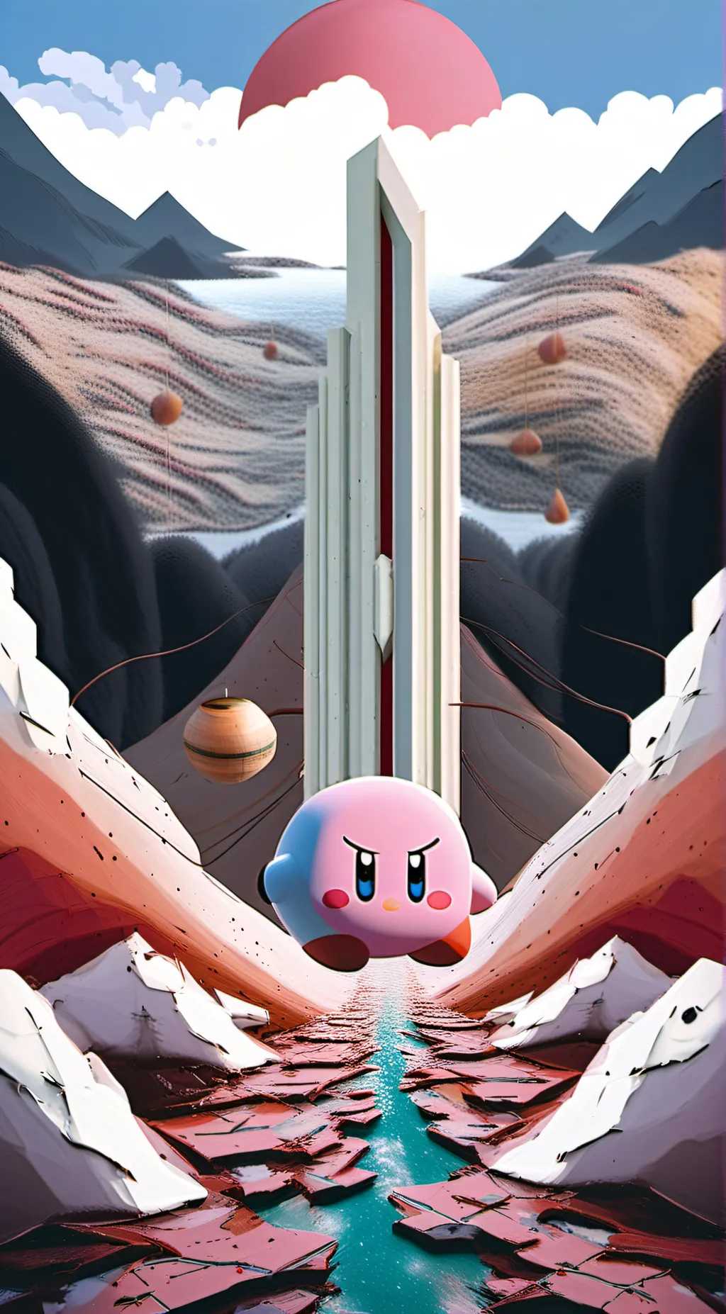 ai character: kirby background